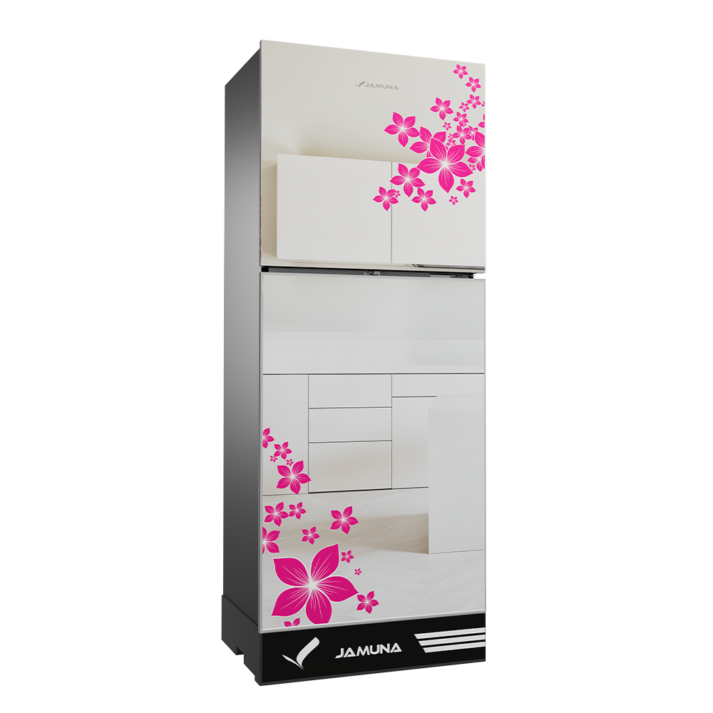 Jamuna 308L Refrigerator JE6-BM3J8QD Mirror Pink Petal